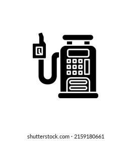 Gas Station Vector Icon. Transportation And Vehicle Icon Solid Style. Perfect Use For Icon, Logo, Illustration, Website, And More. Icon Design Solid Style