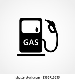 Gas station vector icon in trendy glyph style design. Vector graphic illustration. Gas station icon for website design, logo, and user interface. EPS 10