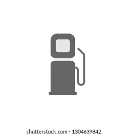 gas station vector icon viz side view isolated on white background