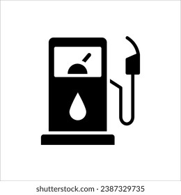Gas station vector icon for web design, app and ui. isolated on white background