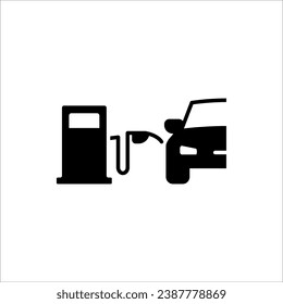 Gas station vector icon for web design, app and ui. isolated on white background