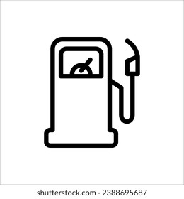 Gas station vector icon for web design, app and ui. isolated on white background
