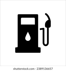 Icono vectorial de estación de gas para diseño web, aplicación y ui. aislado en fondo blanco