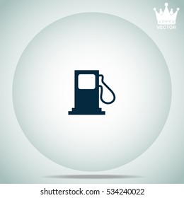 Gas station  vector illustration.