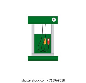 Gas station, vector illustration.
