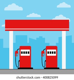 Clip Art Gas Station Images, Stock Photos & Vectors | Shutterstock