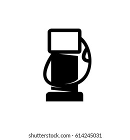 Gas station vector logo illustration isolated sign symbol. Icon pictogram for web graphics
