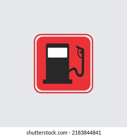 signo del logotipo vectorial de la estación de gas, uso adecuado para el diseño de símbolos, iconos o elementos