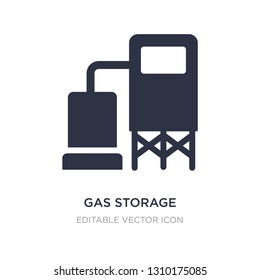 gas storage icon on white background. Simple element illustration from General concept. gas storage icon symbol design.