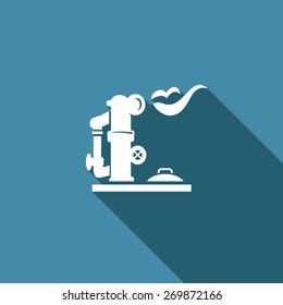 Gas storage icon. Vector Illustration.