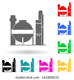 gas storages multi color style icon. Simple glyph, flat vector of Oil icons for ui and ux, website or mobile application