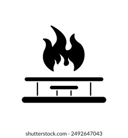 gas stove concept line icon. Simple element illustration. gas stove concept outline symbol design.