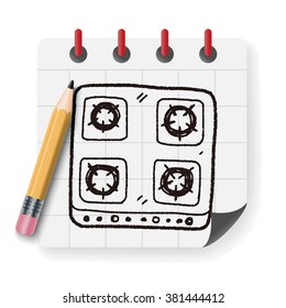 gas stove doodle