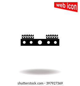 Gas stove icon.