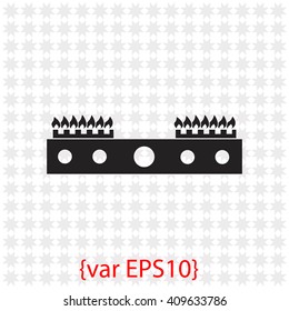 Gas stove icon.