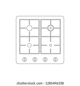 gas stove icon. Element of Electro for mobile concept and web apps icon. Thin line icon for website design and development, app development