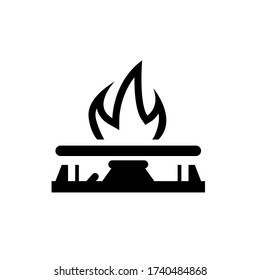 gas stove icon. Element of oil and gas sign. Premium quality graphic design icon. Stock vector