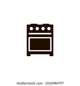 gas stove icon. flat design