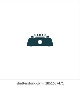 gas stove icon illustration simple design element vector logo template