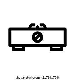 gas stove icon or logo isolated sign symbol vector illustration - high quality black style vector icons
