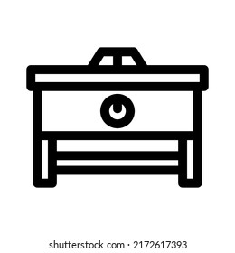 gas stove icon or logo isolated sign symbol vector illustration - high quality black style vector icons
