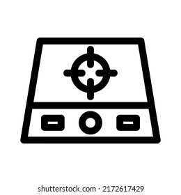 gas stove icon or logo isolated sign symbol vector illustration - high quality black style vector icons

