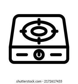 gas stove icon or logo isolated sign symbol vector illustration - high quality black style vector icons
