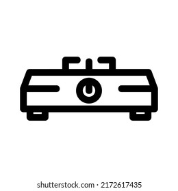gas stove icon or logo isolated sign symbol vector illustration - high quality black style vector icons
