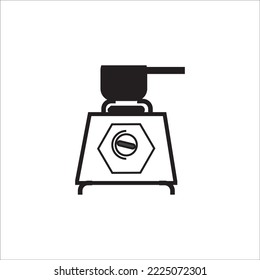 gas stove icon logo vector