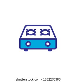 gas stove icon, vector, color style design