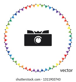 Gas stove icon, vector design element
