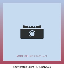 Gas stove icon, vector design element