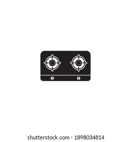 Gas stove icon vector design illustration logo template.