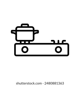 gas stove icon vector design template simple and clean