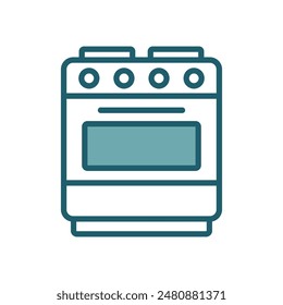 gas stove icon vector design template simple and clean
