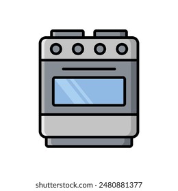 gas stove icon vector design template simple and clean