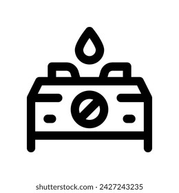 gas stove icon. vector line icon for your website, mobile, presentation, and logo design.