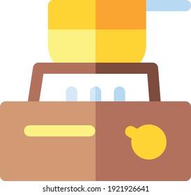 Gas stove line icon, outline vector.