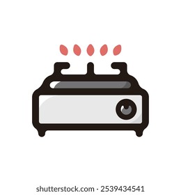 Gas stove outline icon for graphic design, apps and websites