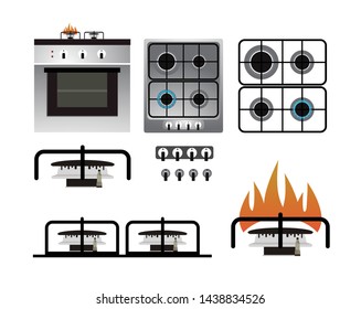 Gas Stove Front Images Stock Photos Vectors Shutterstock