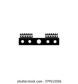 Gas stove vector icon.