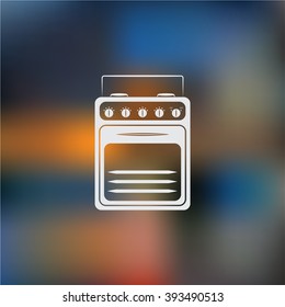 Gas stove vector icon
