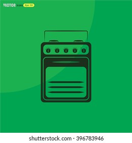 Gas stove vector icon