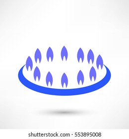Gas Stove vector icon