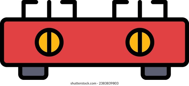 Gas stove vector icon. Can be used for printing, mobile and web applications.