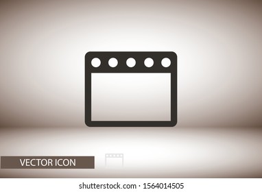Gas stove  vector icon , lorem ipsum Flat design