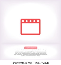 Gas stove vector icon , lorem ipsum Flat design