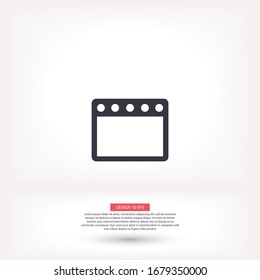 Gas stove vector icon , lorem ipsum Flat design