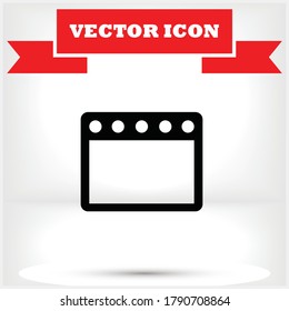 Gas stove vector icon , lorem ipsum Flat design