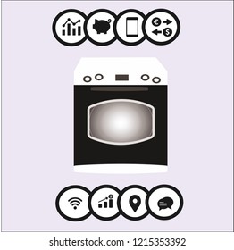 GAS STOWE VECTOR ICON